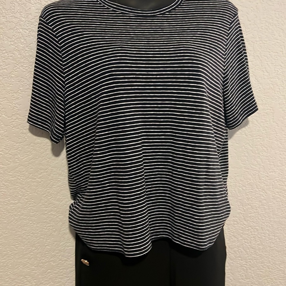 Linen blend blouse